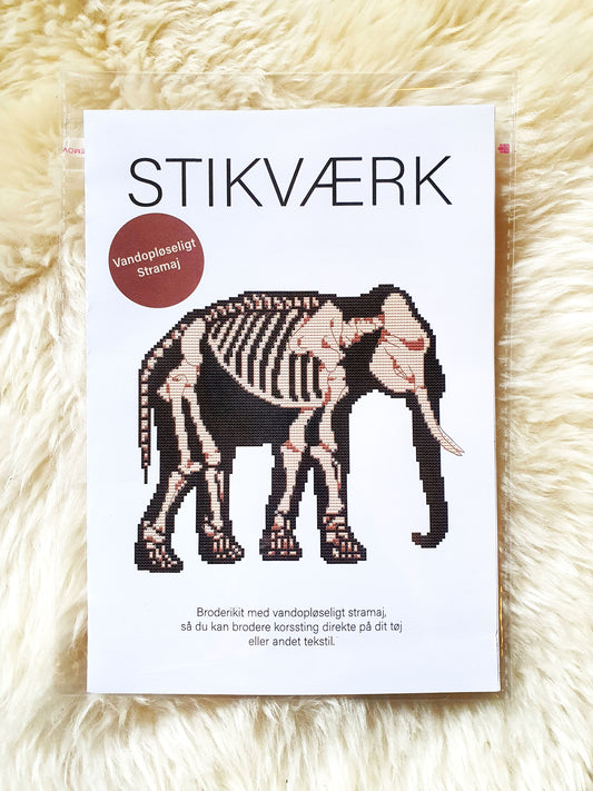 Sort elefant - vandopløseligt stramaj